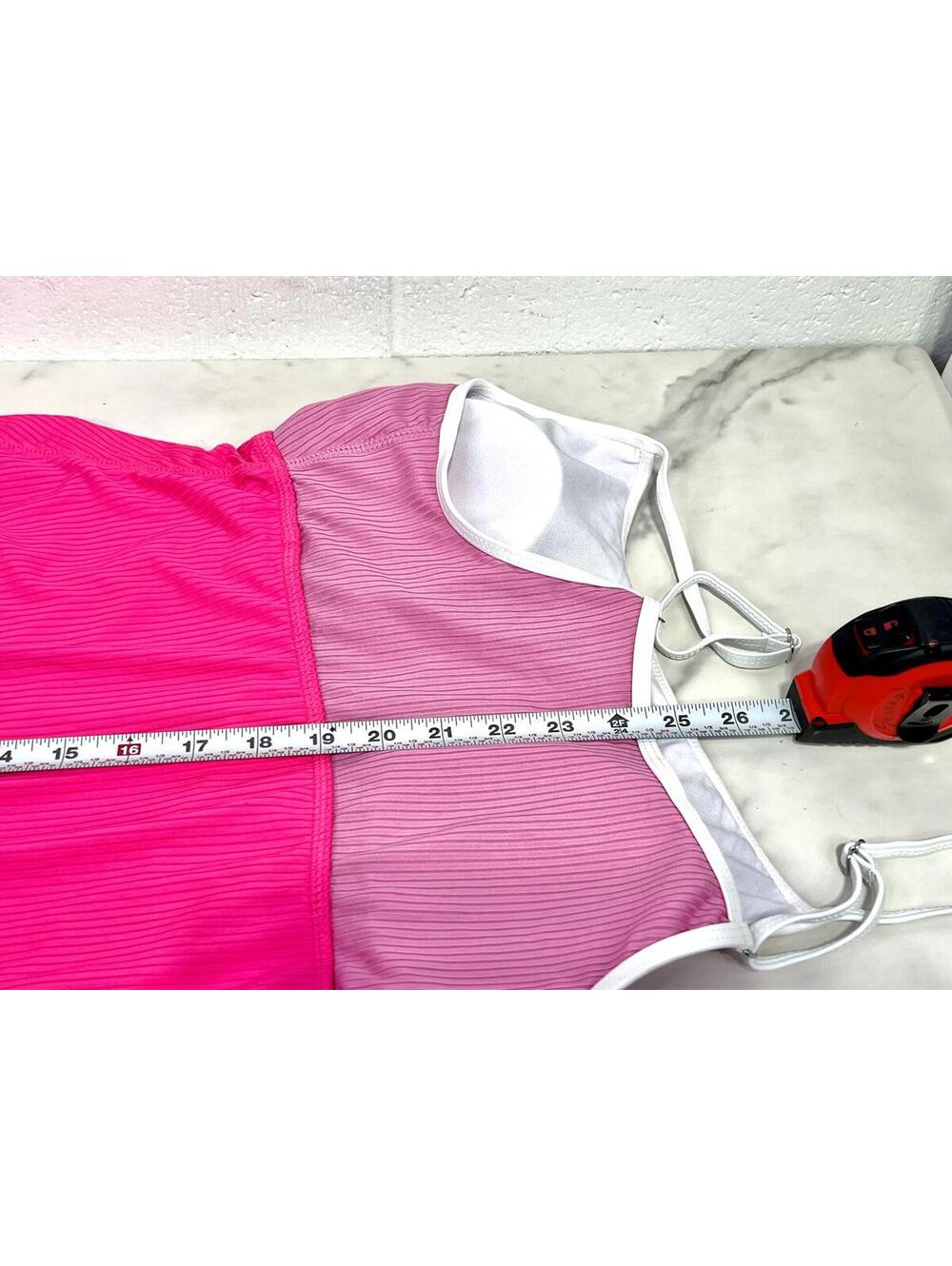 Pink and Magenta Size M Spaghetti Strap Swim Dress Swimsuit New without tags - Picture 6 of 8